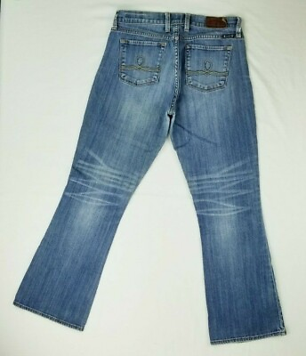 #ad Lucky Brand 8X29 Ankle Sofia Boot Women#x27;s Blue denim Jeans Size 29X29 $19.99