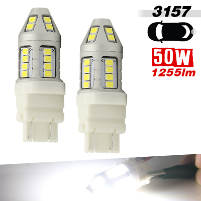 #ad 2x 3156 3157 LED White 6000K for Rear Signal Parking Light Reverse Lights $14.35