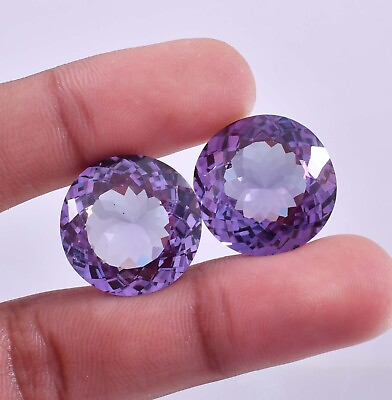 #ad PAIR 15 x 15 MM Flawless Natural Color Change Alexandrite GIT Certified Gemstone $66.12