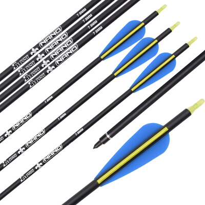 12pcs Carbon Arrow Target Hunting Practice Arrows 26quot; 30quot; for Archery Shooting $31.01