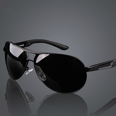 #ad Retro HD Polarized Sunglasses Men Pilot Metal Outdoor Driving Eyewear Glasses $10.49