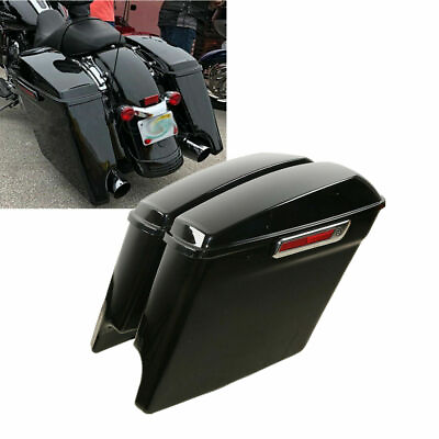 #ad 5quot; Stretched Hard Saddlebags Fit For Harley Touring Road King Street Glide 14 23 $198.99