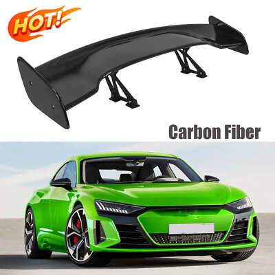 #ad New 57quot; Carbon Fiber Adjustable Rear Trunk For GT Style Spoiler Wing Universal $214.78