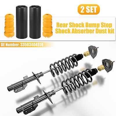#ad 2Set Rear Shock Bump Stop Shock Absorber DustCover Kit for BMW No.33503404974 $19.99