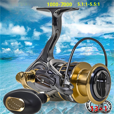 #ad Rotary Reel 18KG Resistance 131 Ball Bearing Sea Fishing Spinning Metal Wire $79.15