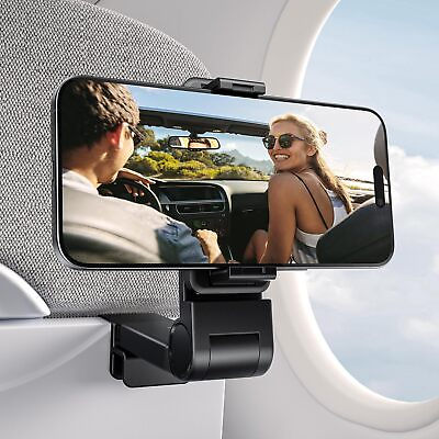#ad Universal Airplane in Flight Phone Mount 360 Rotating Desk Phone Holder Clamp $6.99