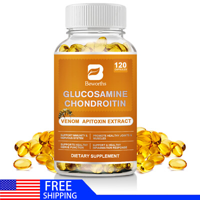 #ad GLUCOSAMINE CHONDROITIN MSM CAPSULES TRIPLE STRENGTH JOINT SUPPORT 120 CAPSULES $13.89
