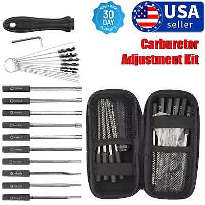 #ad 13 Pcs Carburetor Adjustment Tool Kit for Common 2 Cycle Small Engine US Stock $11.95