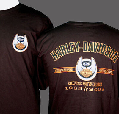 #ad #ad HARLEY DAVIDSON 105TH ANNIVERSARY BLACK MEN#x27;S SHIRT S S NEW $18.99