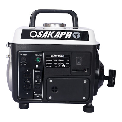 #ad 900W Portable Generator Low Noise Gas Powered Generator Outdoor Power Equipment $198.99