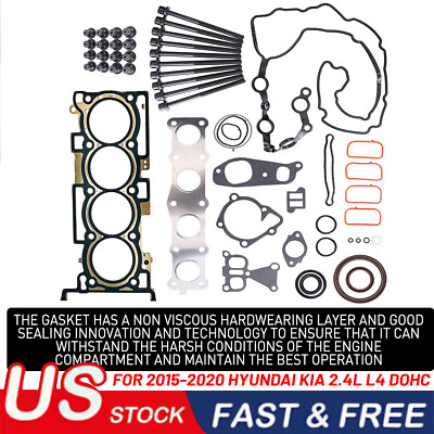 #ad Engine Head Gasket kit For 15 20 Hyundai Santa Fe Sorento Sportage Sonata 2.4L $61.74