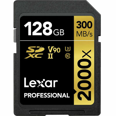 #ad Lexar Professional 2000x 128GB Class 10 SDXC Memory Card LSD2000128G BNNNU $105.00