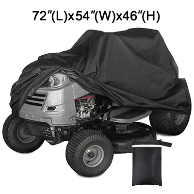 #ad Heavy Duty Riding Lawn Tractor Mower Cover Waterproof UV Protector Fits 72quot;x54#x27;#x27; $22.19