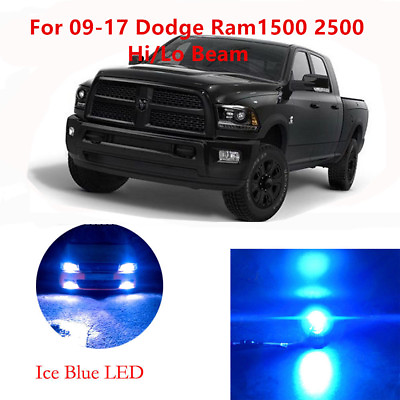 #ad 9005H11 ICE BLUE LED Headlight Bulbs for 2009 17 Dodge Ram 1500 2500 Hi Lo Beam $33.53