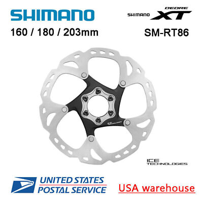 #ad Shimano XT Ice Tech SM RT86 6 Bolts Disc Brake Rotors 140 160 180 203mm SM RT76 $74.99