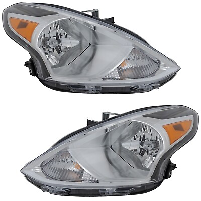 #ad Headlight Set For 2015 2019 Nissan Versa Left and Right Headlamp 2Pc Pair $186.28