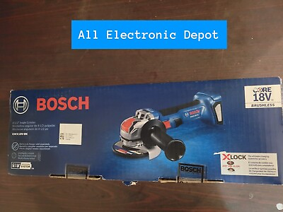 #ad New Bosch X LOCK 4.5 in 18V Sliding Switch Brushless Cordless Angle Grinder $74.95