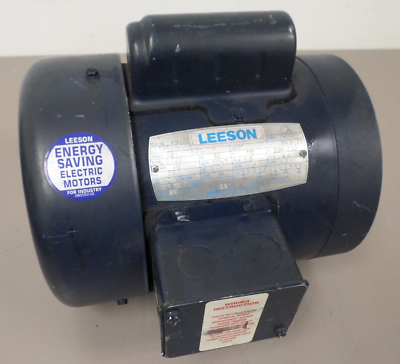 #ad Leeson 110734.00 Electric Motor C6C17FK3G 1 2 HP Single Phase 1725 RPM $98.95