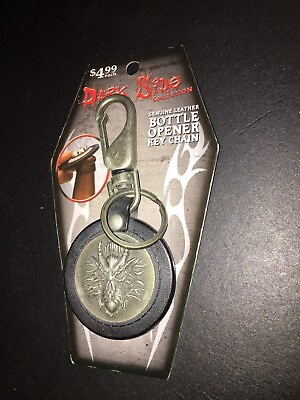 #ad Dark Side Key Chain amp; Bottle Opener Leather amp; Steel $4.99