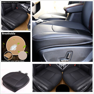 #ad 1 Pcs Deluxe Black PU Leather Auto Sedan Front Seat Cover Protector Cushion Mat $42.53