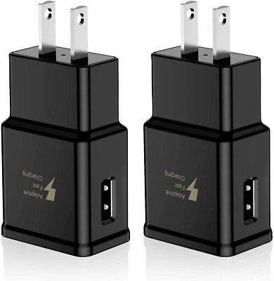 #ad 2 Pack Universal Fast Charging Wall Adapter for Samsung Galaxy S8 S9 S10 Plus $8.99
