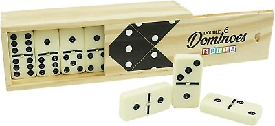 #ad 28 Pieces Dominos Jumbo Set Game. Premium Classic Double Six Domino. Durable ... $16.99