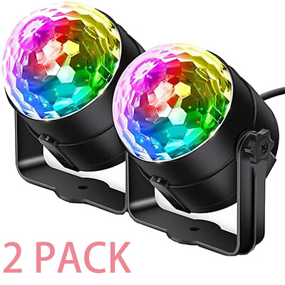 #ad 2 pcs LED Effect Disco Magic Ball Light DJ Club Stage Light Party Light $21.85