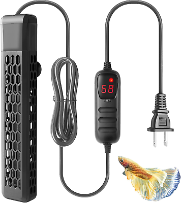 #ad Aquarium PTC Heater with Controller: 200W 300W 400W Digital Heater for Fish Tank $40.34
