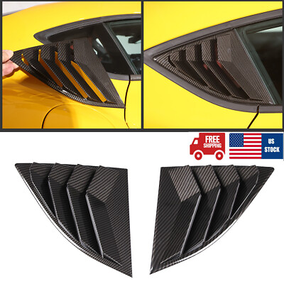 #ad ABS Carbon Kits Rear Window Louver Shutter Cover Trim For GR Supra A90 2019 23 $42.99