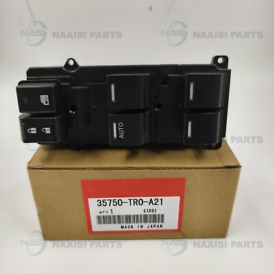 #ad OEM Master Window Switch Diver Side Front Left For CIVIC 2012 2013 35750 TR0 A21 $39.99