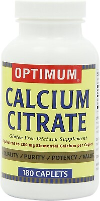#ad Optimum Calcium Citrate 180 Caplets $13.99