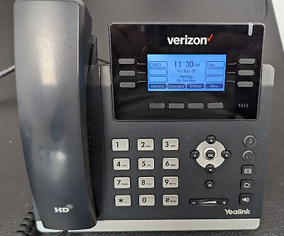 #ad Yealink Ultra Elegant IP Black 2 Corded Office Desk phones SIP T41P Tested $21.80