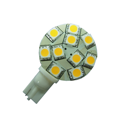 #ad T10 Base 10 LEDs Side Pin LED Bulb MultiComp MCT1010BSS30DCW $6.80