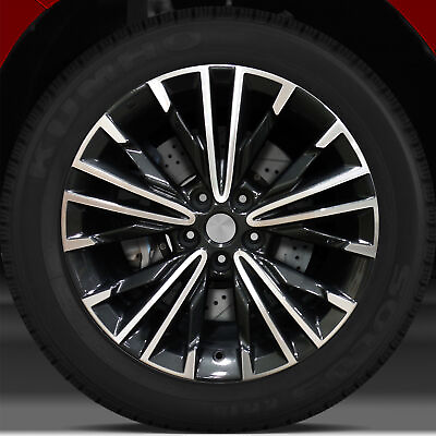 #ad 18x8.5 Factory Wheel Dark Charcoal Mach#x27;d Bright 10 Split Spk for 16 18 Maxima $284.67