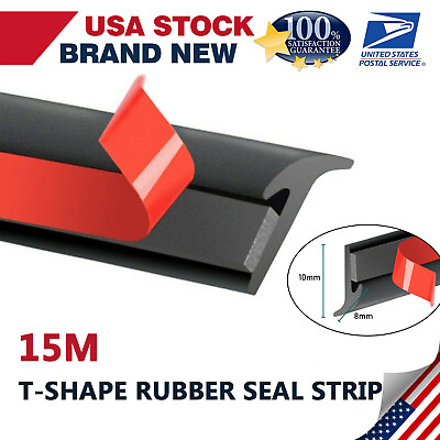 #ad Universal 15M Auto Car T Shape Rubber Seal Weather Strip Door Edge Moulding Trim $20.99