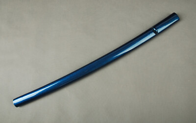 #ad Glossy Blue With Gold Katana Wood 30 inch Saya For Japanese Samurai Sword $36.11