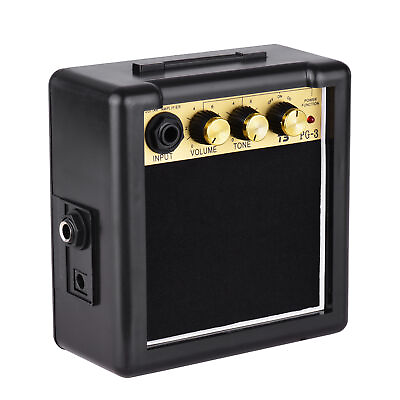 #ad Mini Electric Guitar Amplifier Travel Portable Desktop Practice Amp 3W K5V2 $16.99