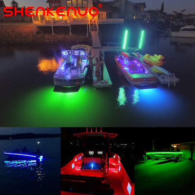 #ad RGB 300LED Boat Light Deck Waterproof Bow Trailer Pontoon Lights Strip Marine 5M $15.59