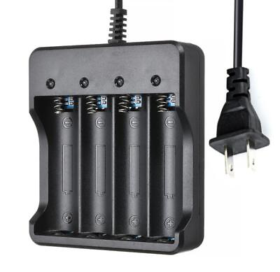 #ad Universal 4 Slots 4.2V Rechargeable Li ion Battery Smart Charger PLUS US $6.50