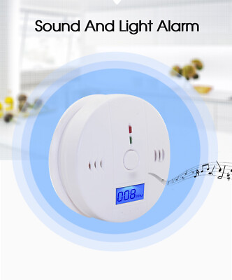 LCD Combination CO Carbon Monoxide Gas Detector Alarm Battery Operated Home $9.99