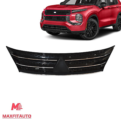 #ad Fits Mitsubishi Outlander 2022 2023 Front Upper Grille Chrome 62310W120P $258.99