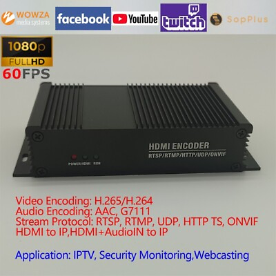 #ad H.265 H.264 HDMI Video Encoder Support RTSPRTMPUDPHTTP TSONVIF Protocol $65.00