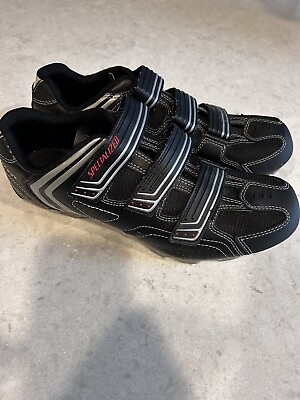 #ad #ad Men#x27;s Road Cycling Shoes Specialized Size 11 US 44 EU BG Black Silver $29.99