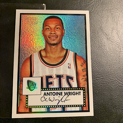 #ad #142 Antoine Wright Nets 2005 06 topps style Chrome and Refractor 299￼ B38d $4.49