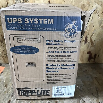 #ad Tripp Lite 12 Amp 1500 VA Wall Mount Line Interactive Backup OMNIVS1500 $149.99