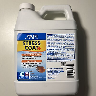 #ad API STRESS COAT Aquarium Water Conditioner 32 Ounce Bottle: Free U.S Shipping $28.49