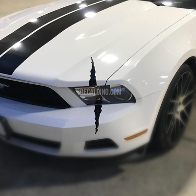 #ad Headlight Scratch SINGLE DecalDino™ Fits mustang slash scar stripe battle car $9.99