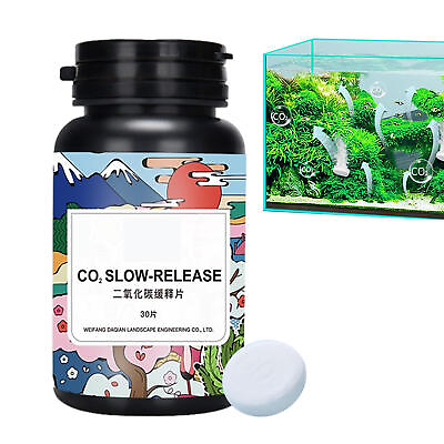 #ad CO2 30 Tablets Carbon Dioxide Diffuser for Freshwater Planted Aquariums $8.64