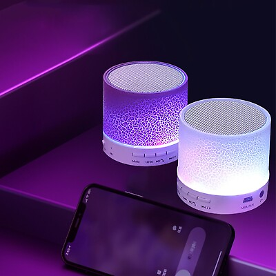 #ad Portable Mini Bluetooth Speakers Wireless Hands LED Speaker With TF USB Sound $6.99