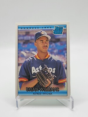 #ad 1991 LEAF DONRUSS #416 BRIAN WILLIAMS HOUSTON ASTROS Baseball Card $1.50